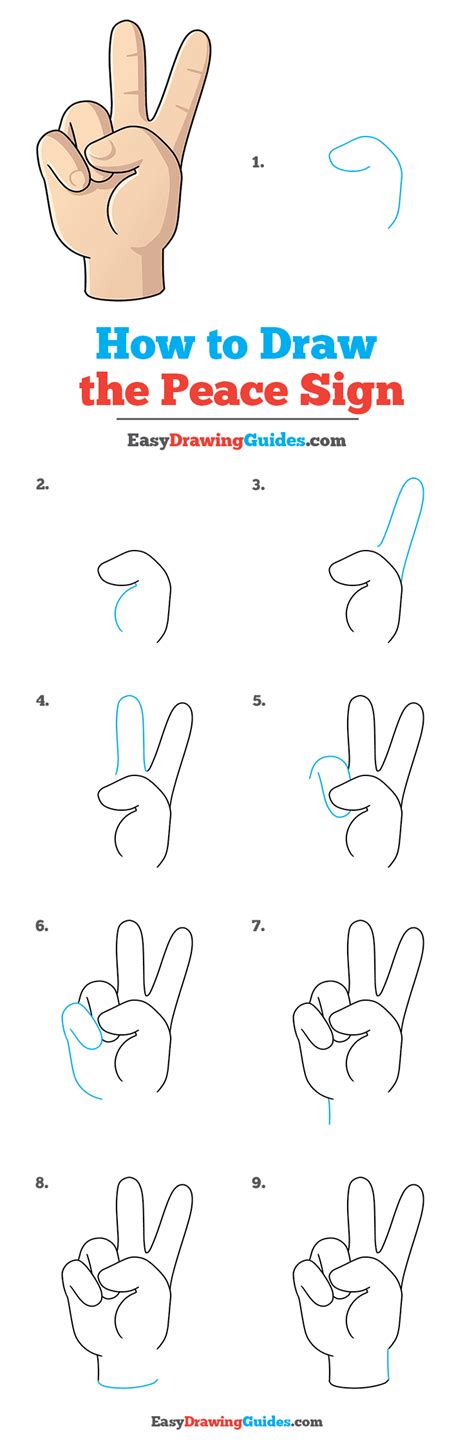 Image result for Peace Sign Drawing Tutorial