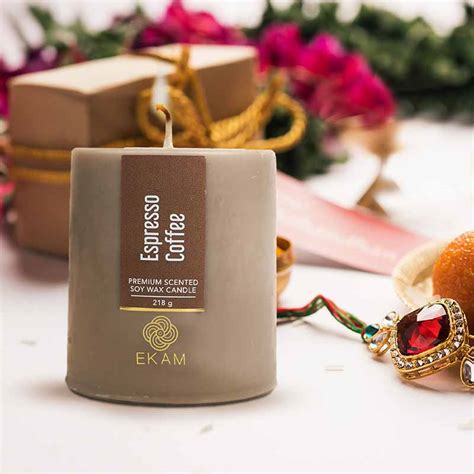 Espresso Coffee Pillar Scented Candle – EKAM