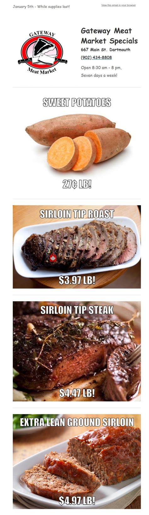 Gateway Meat Market Canada, flyer - (Weekly Specials): January 5 ...