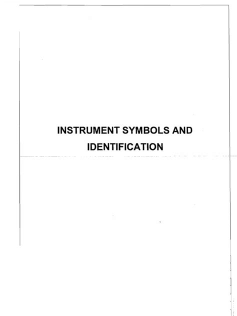 Instrument Symbols and Identifi | PDF | Specification (Technical Standard) | Valve