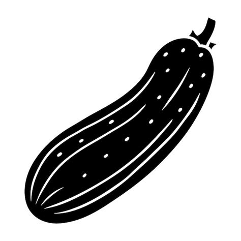 Un dessin d'un concombre avec des taches vertes sur lui illustration ...