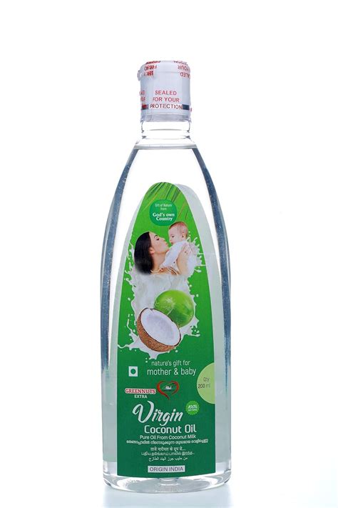 GREENNUTS Cold Pressed Extra Virgin Coconut Oil - 200ml : Amazon.in ...