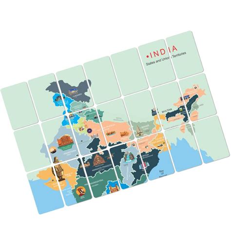 Buy India States and Union Territories Flashcards - SkilloToys.com