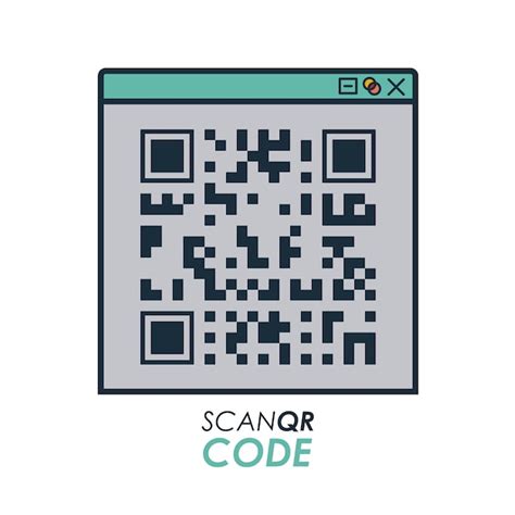 Scan qr code design | Premium Vector