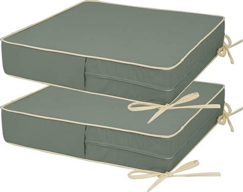 Amazon.com : RULAER Patio Chair Cushion 20X20X4 Inch Outdoor Waterproof ...