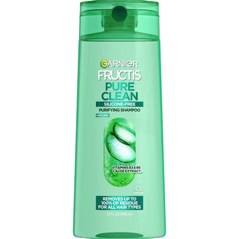 Garnier Fructis Pure Clean Purifying Shampoo, for All Hair Types, 22 fl ...