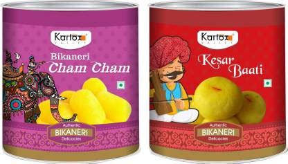 Kartox Valley Cham Cham and Kesar Bati Authentic Bikaneri Delicacies ...