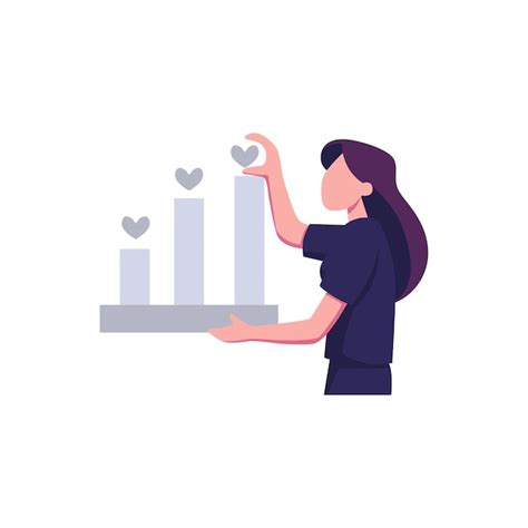 Setting priorities flat style illustration vector design | Premium Vector