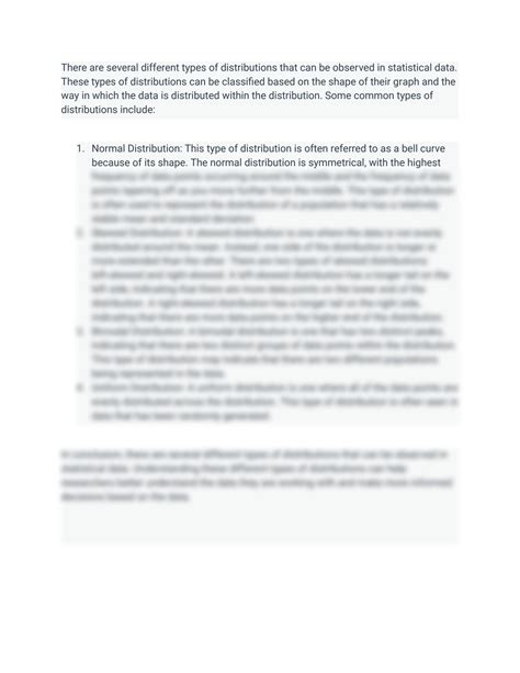 SOLUTION: Baruch College Types of distributions in qnt 2020 ...