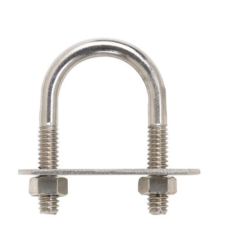 Hampton 1/4 in. X 1 in. W X 1-3/4 in. L Coarse Stainless Steel U-Bolt ...
