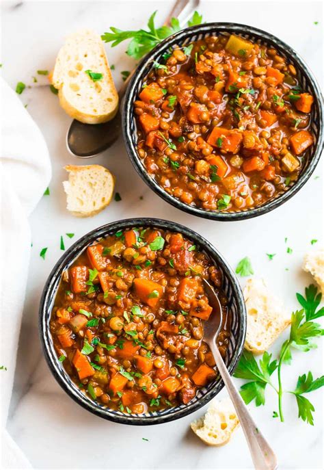 Crockpot Lentil Soup – WellPlated.com