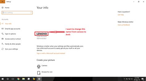 Change Local Account to Microsoft Account 的图像结果