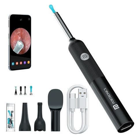 Portronics Cleansify Ear Endoscope Otoscope/Wax Cleaner with 1080p FHD ...