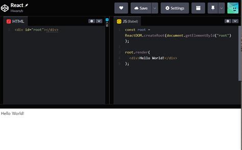 Using React CodePen 的图像结果