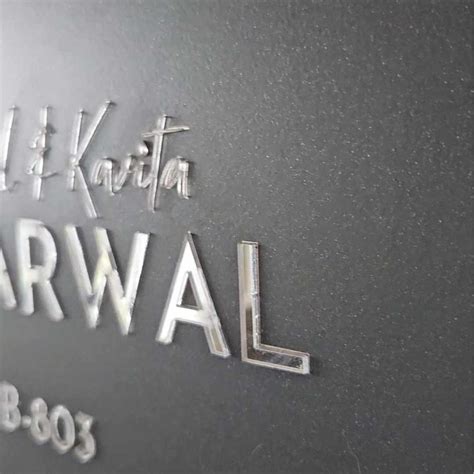 Steel Name Plate Laser for Home | Nutcase