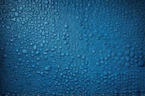 A blue glass window in the kitchen with a blue background | Premium AI ...