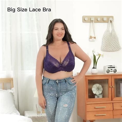 Wholesale Large Cup Size Bra For Big Women G Cup Thin Breathable ...