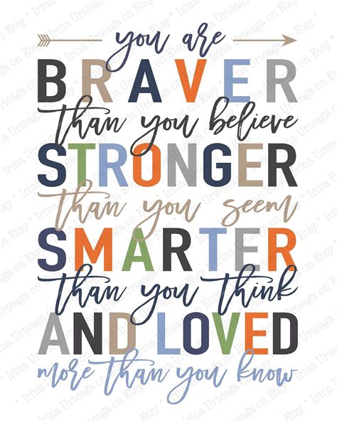 Winnie the pooh quote you are braver than you believe stronger than you ...