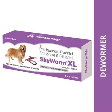 Skyec Skyworm XL Dog Deworming Tablet (Pack of 2): View Uses, Side ...
