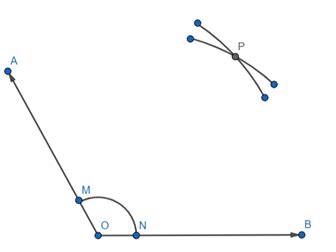Draw an angle of 110° with the help of a protractor and bisect it ...