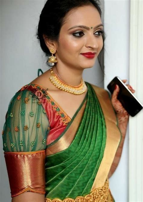 देखिए आकर्षक पफ स्लीवस ब्लाउज़ के खूबसूरत डिज़ाइन - DusBus