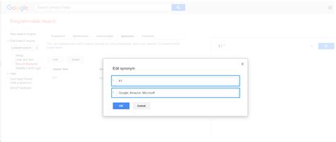 Google Programmable Search Engine Features 的图像结果