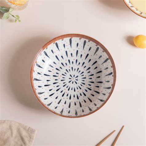 Dewdrop Ceramic Serving Bowl 9 Inch 1 L Online - Premium Serving Bowl ...