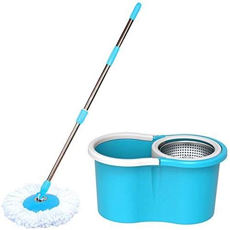Sun Flash Stainless steel Spin Bucket Mop for All Type of Floors, 360 ...