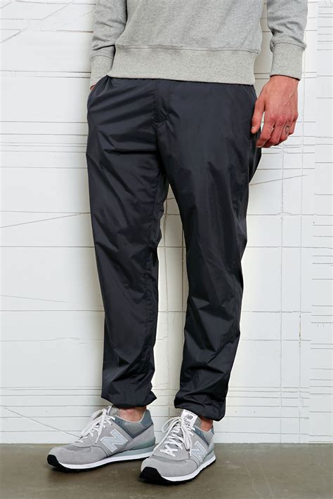 Urban outfitters Shades Of Grey Nylon Track Pants in Blue for Men (Navy ...
