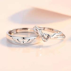 Anrich Adjustable Couple Rings for lovers valentine gift set Stainless ...