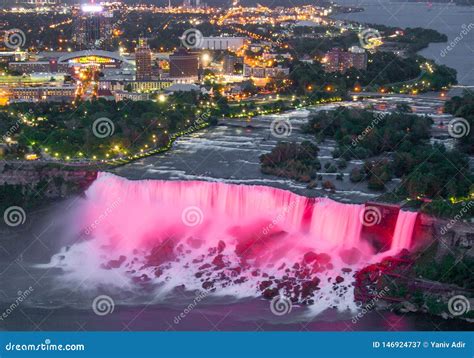 The American Side of Niagara Falls. Niagara Falls, on. Canada. Stock ...