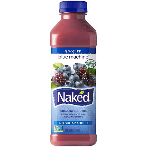 Naked Juice Boosted Smoothie, Blue Machine, 32 oz Bottle - Walmart.com