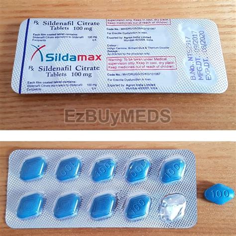 Sildamax 100mg Tablets Exporter, Supplier from Mumbai