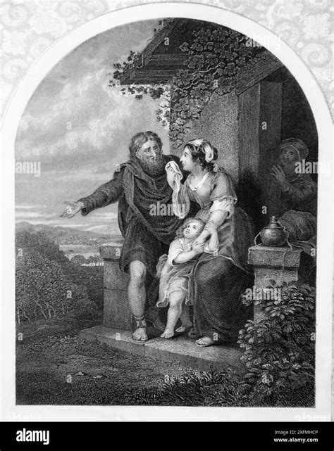 Abraham sarah and isaac Black and White Stock Photos & Images - Alamy