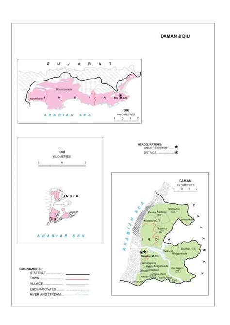 British Terminal® Daman And Diu Map Waterproof Vinyl Sticker Poster ...