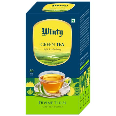 WINTY Divine Tulsi Green Tea - Immunity & Stress Relief – Cosmacia