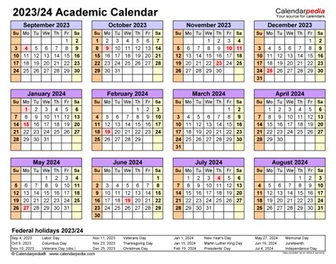 Ndsu 2023-2024 Calendar - Printable Word Searches