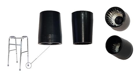 Aaram Rubber Ferrule Shoes, 30mm Replacement Rubber Ferrule Shoes for ...