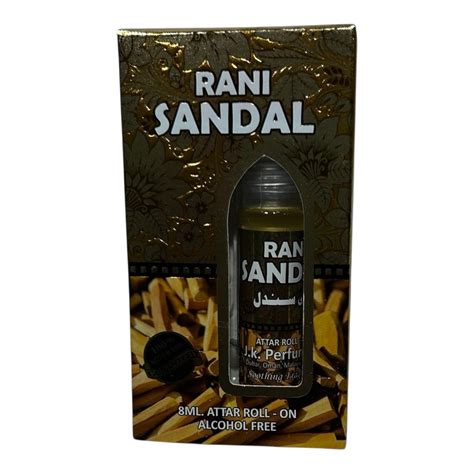 JK Perfumers RANI Sandal Attar Roll-On 8 ml – Pure Sandalwood Perfume ...