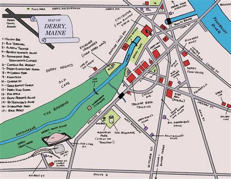Image - Map of Derry.jpg - Stephen King Wiki