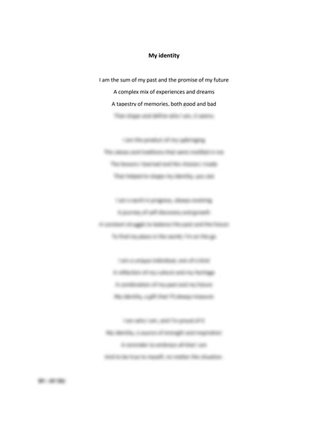 Identity Poem Examples 的图像结果