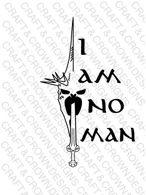 I Am No Man Eowyn Lotr SVG Design Bundle - Etsy