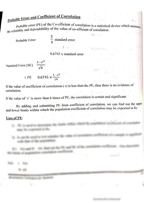 Image result for Probable Error of Mean Formula