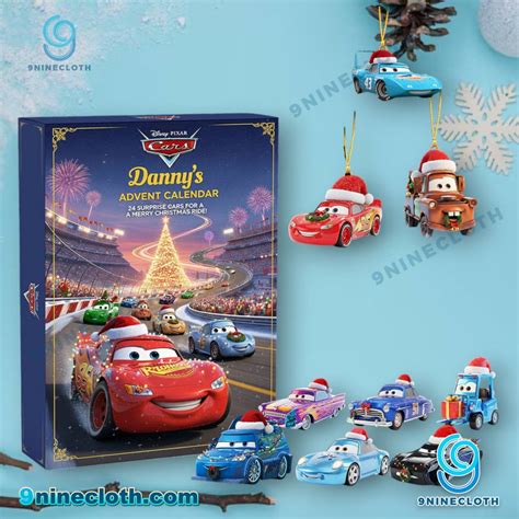 Disney Pixar Cars Personalized Advent Calendar 2025 - 9ninecloth