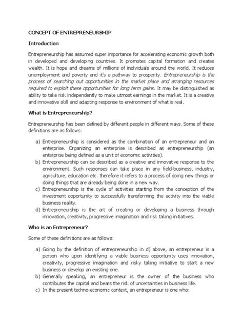 Entrepreneurship Management Notes PDF 的图像结果