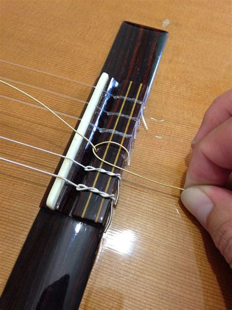 Image result for How to String a Classical Guitar