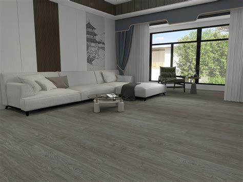 Conscription Luxury SPC Vinyl Plank - 60” x 9” | Grey flooring living ...