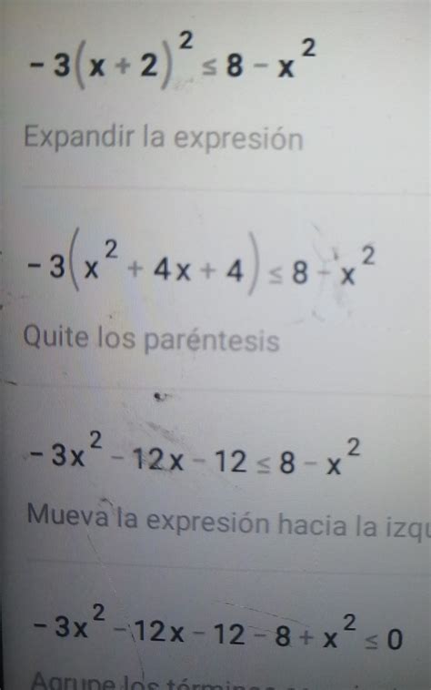 -3(x+2)²≤8-x²........ - Brainly.lat