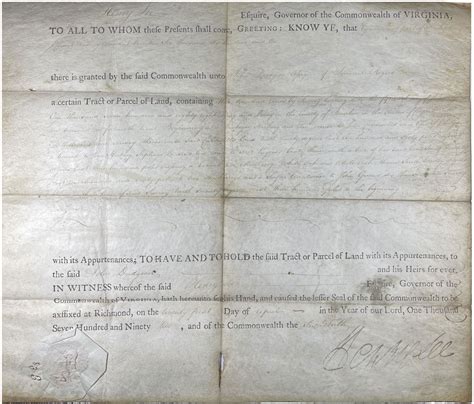 Henry Lee, "Light-Horse Harry" Document Signed (#0065) on Jan 26, 2023 ...
