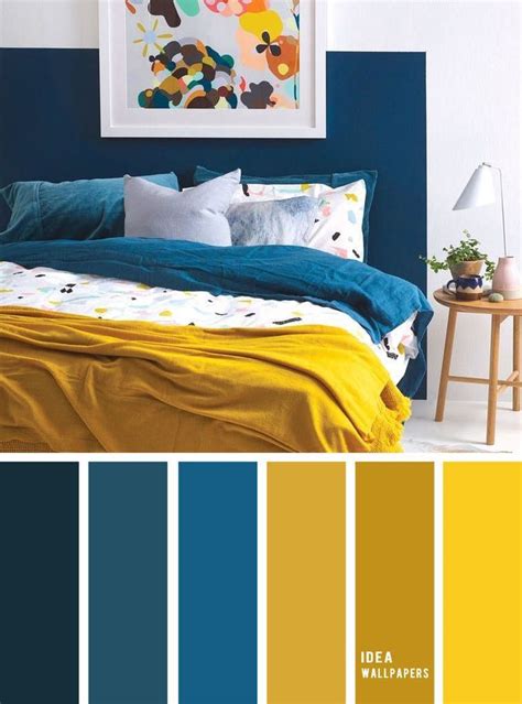 bedroom ideas mustard and grey